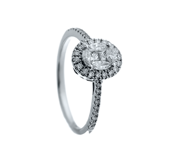 Anello Babila Milano Donna Magic Collection in Oro bianco Diamante 289411BB - 289411BB
